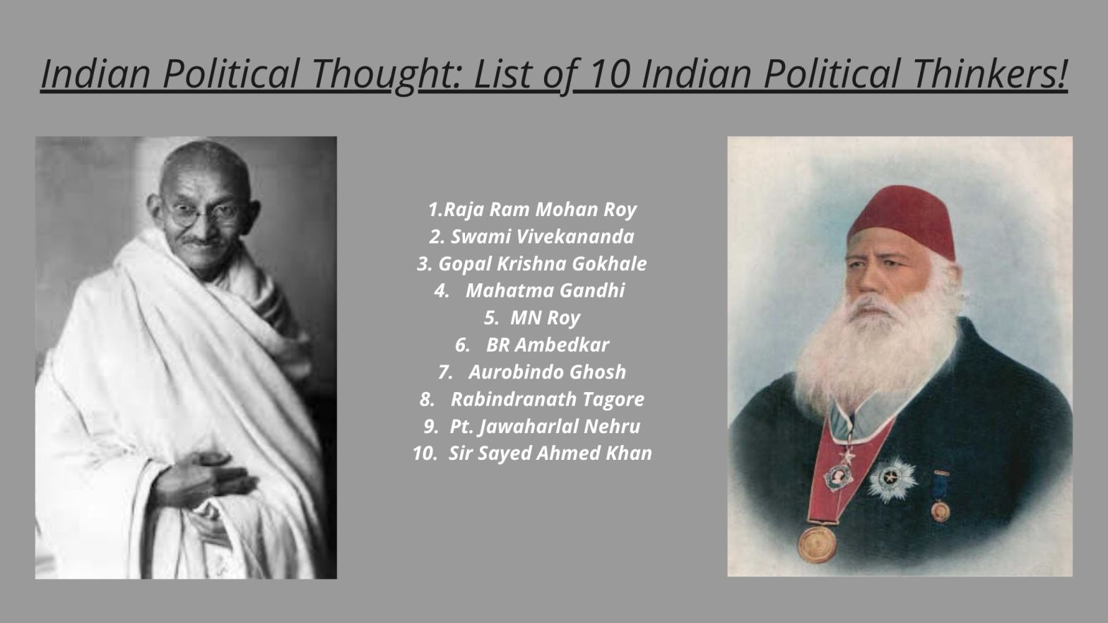 Indian Political Thought_ List of 10 Political thinkers in India