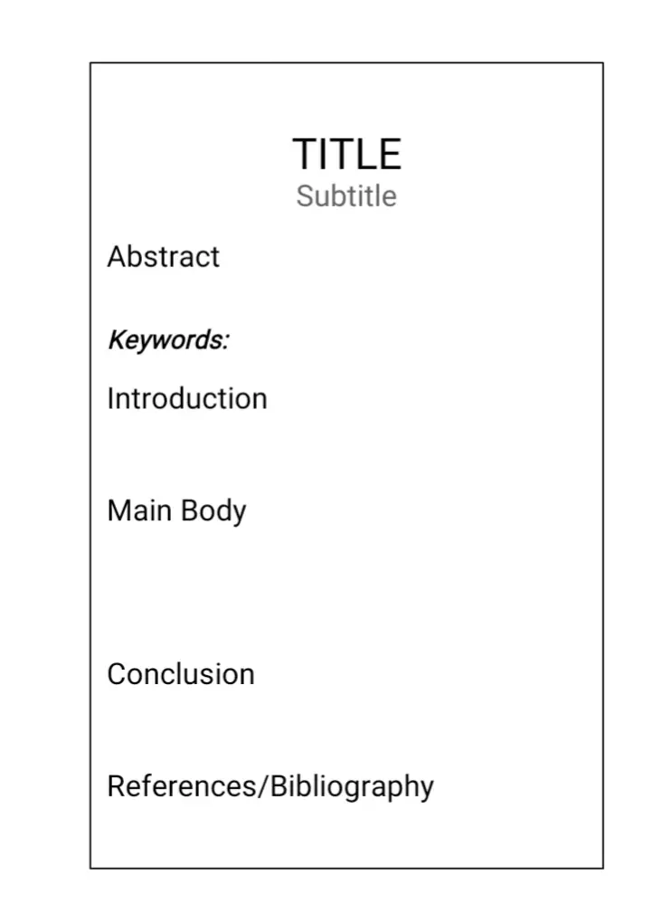 sociology essay format