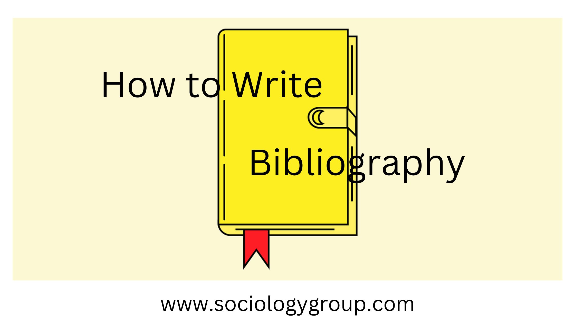 how to type a bibliography