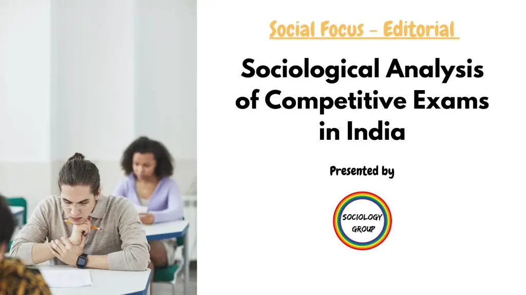 Sociological Analysis of Competitive Exams